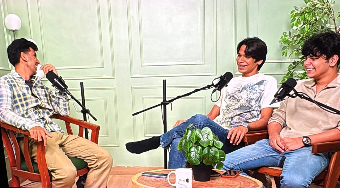 Farhan Diwan recording Bolne Do Yaar podcast with guests discussing Gen Z topics