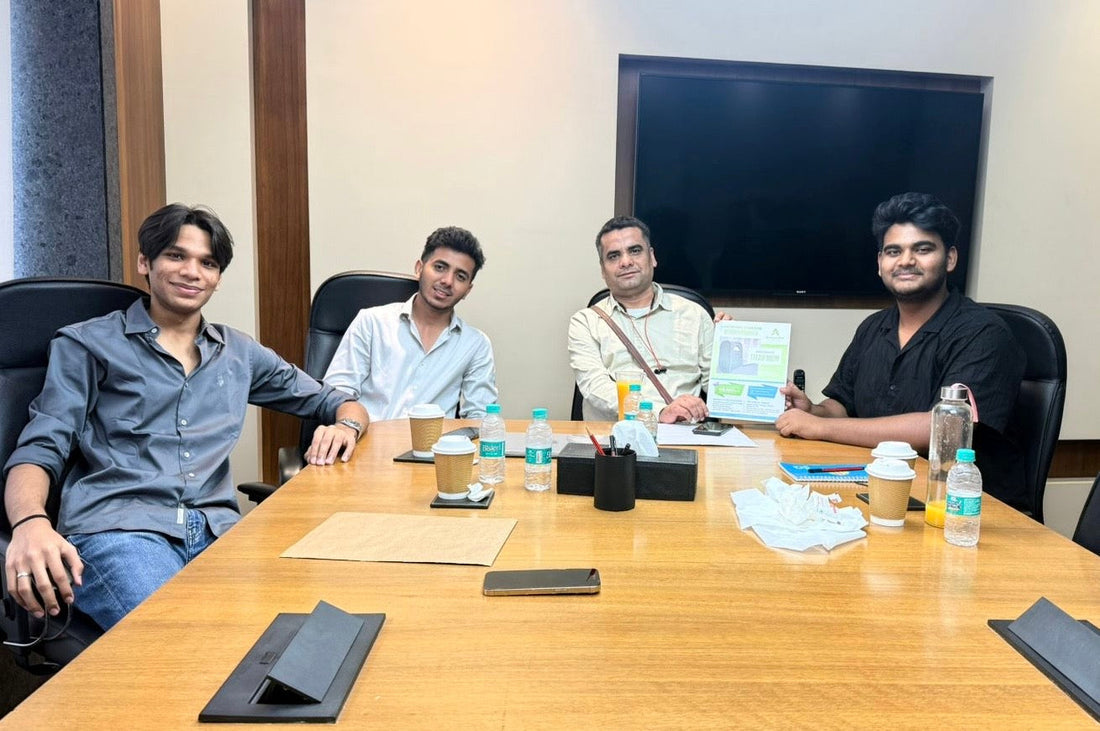 Farhan Diwan meeting a client after securing the first major order for Areon Air portable steam room