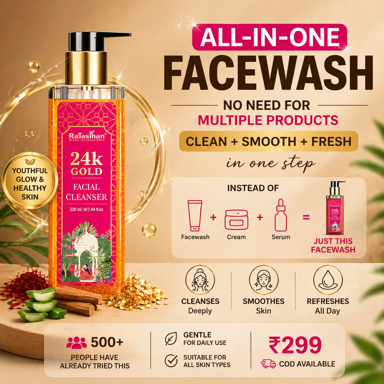 24K Gold Face Wash