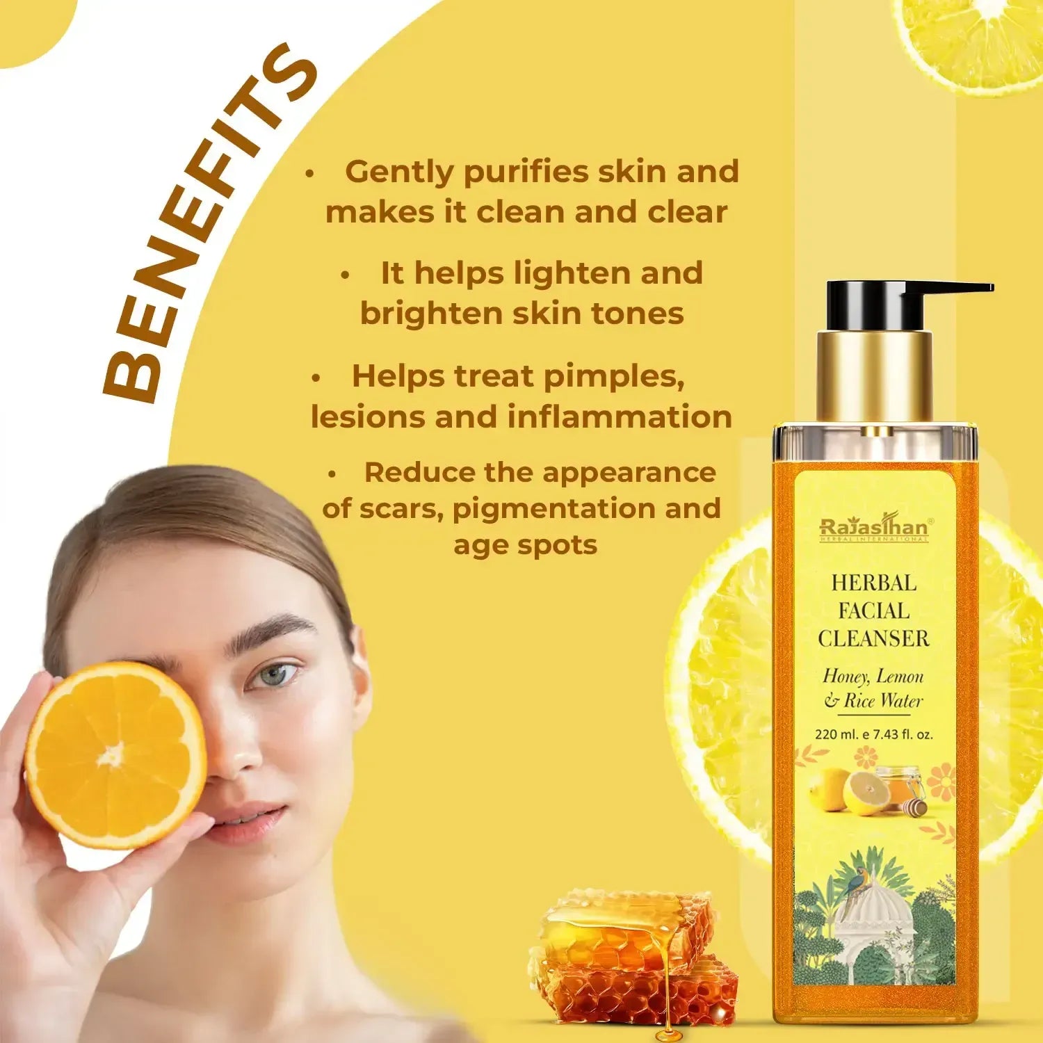 Kashmiri Saffron and Neem Herbal Facial Cleanser