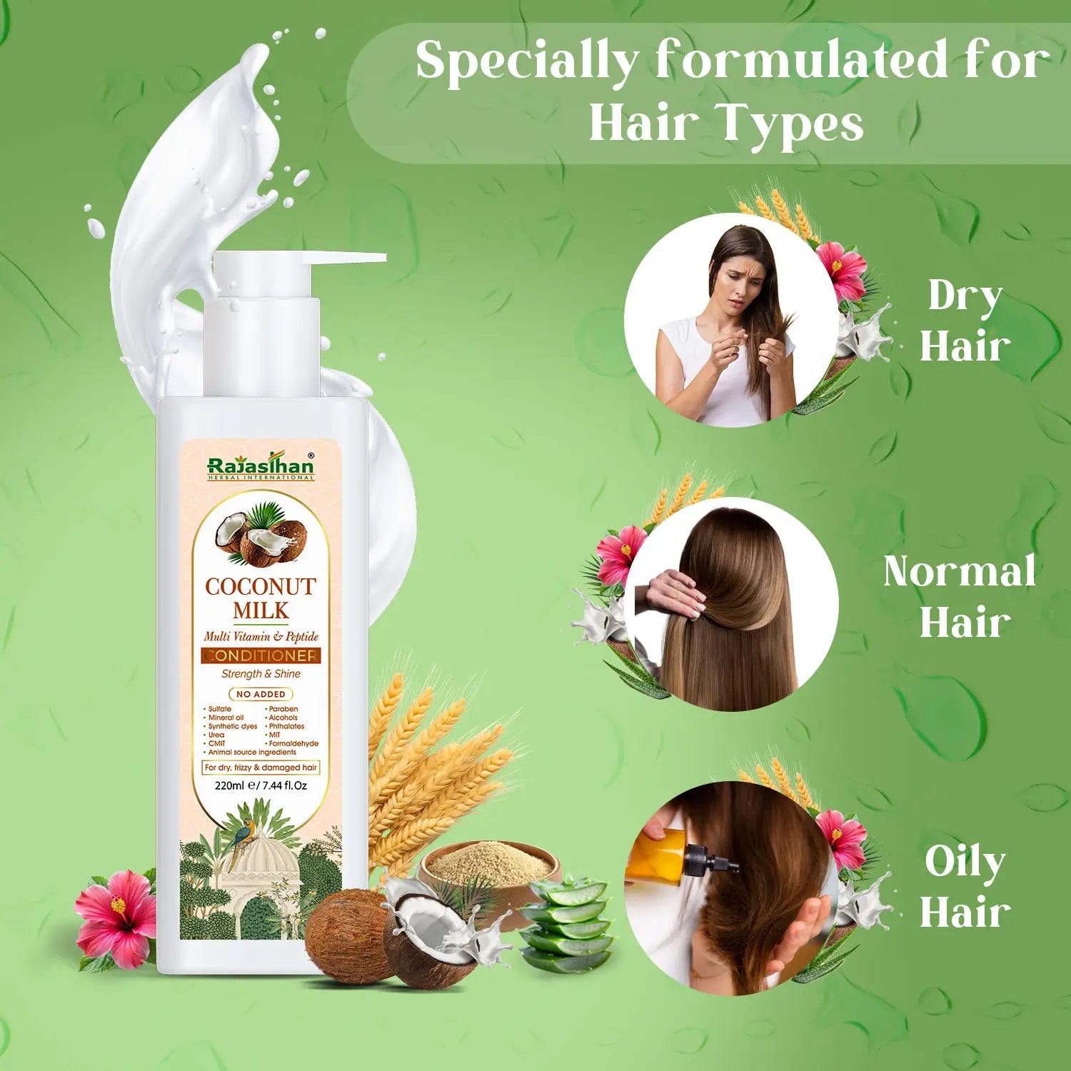 Coconut Milk Multi Vitamin and Peptide Conditioner