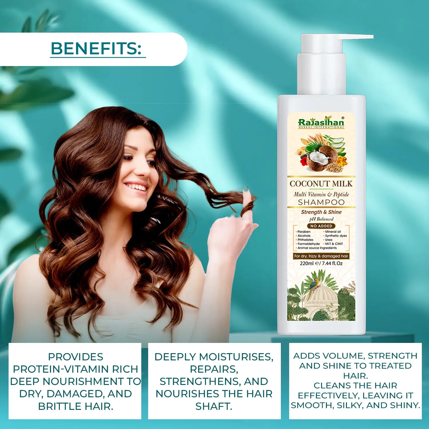 Coconut Milk Multi Vitamin and Peptide Shampoo