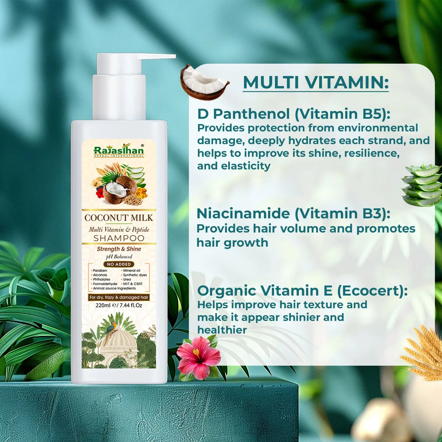 Coconut Milk Multi Vitamin and Peptide Shampoo